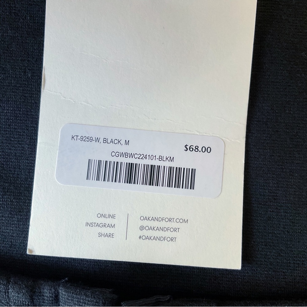 Oak + Fort Long Sleeve Bustier Top Size M NWT - Picture 9 of 11